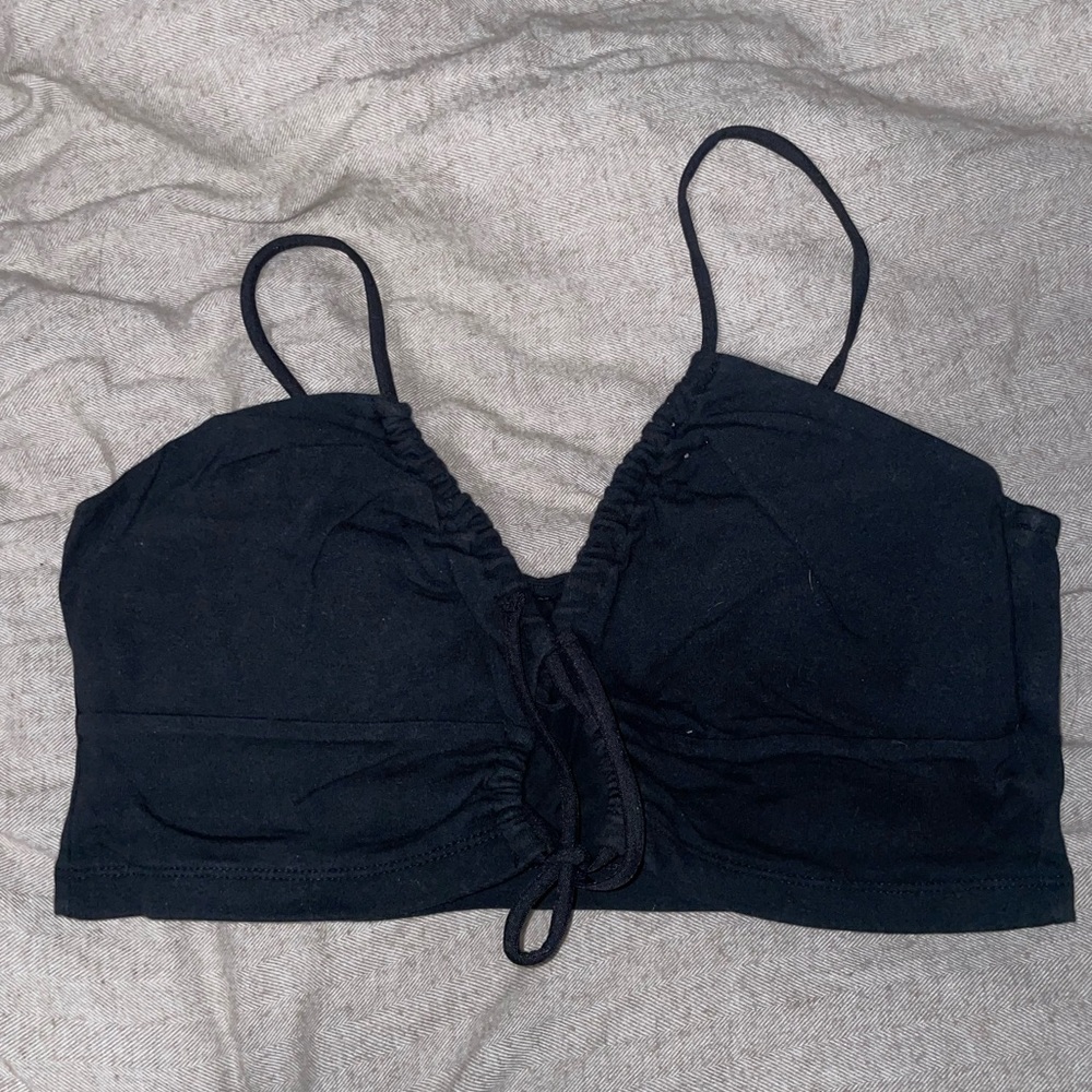 Aeropostale Black Top with tie front